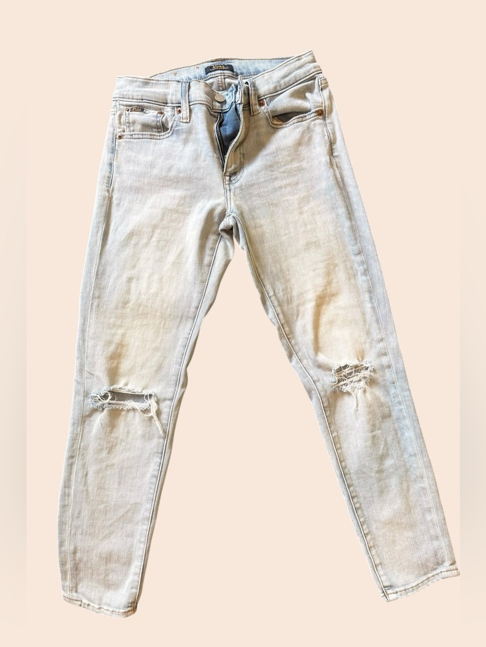 Ralph Lauren Light Wash Women's Skinny Ripped Jeans